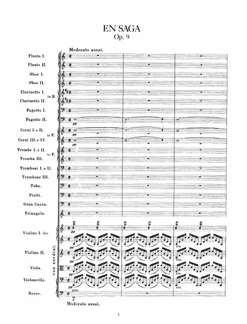 First page of En Saga ; Eine Sage