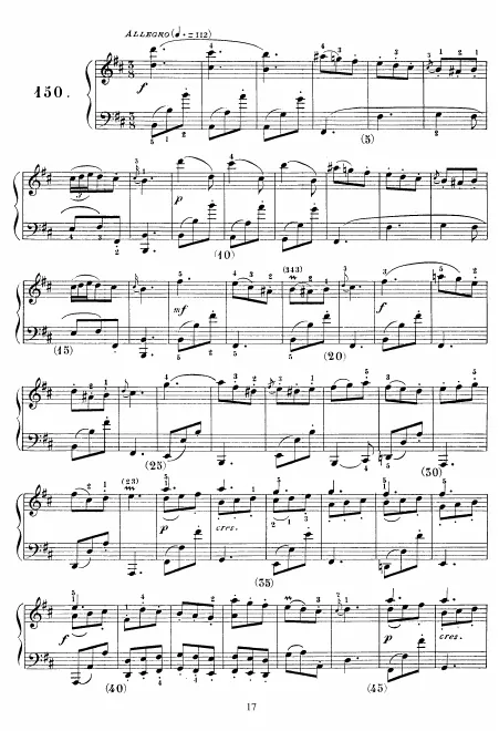 First page of Keyboard Sonata in B minor