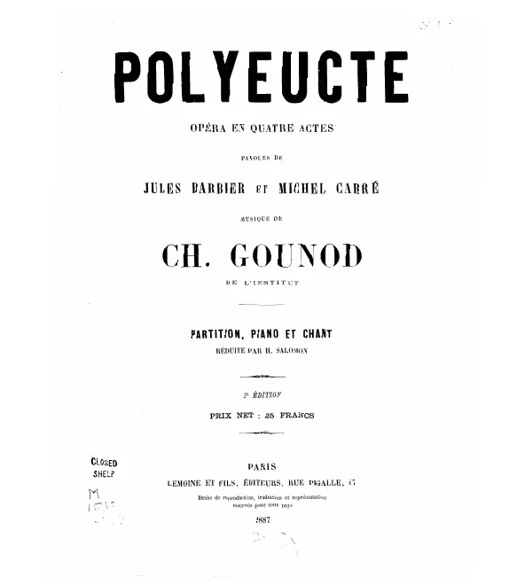 First page of Polyeucte