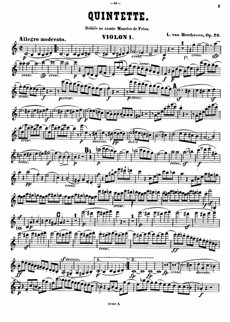 First page of String Quintet No.2