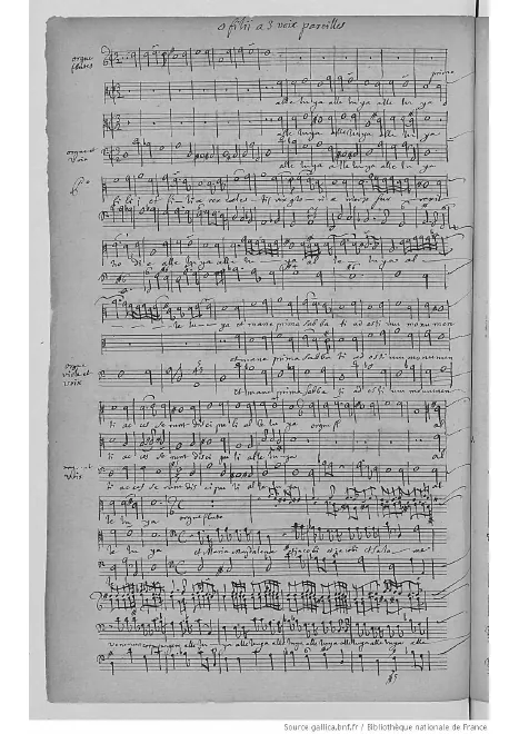 First page of O filii