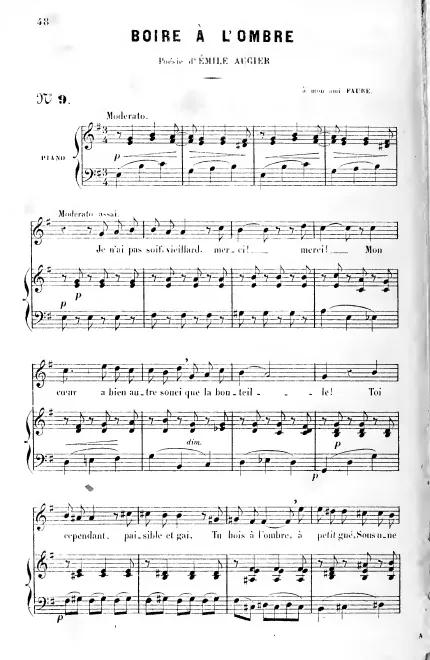 First page of Boire à l’ombre