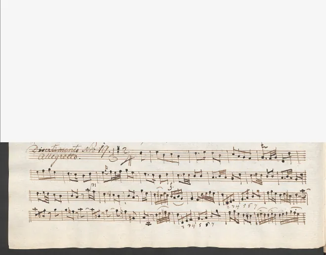 First page of Baryton Trio in G major, Hob.XI:67