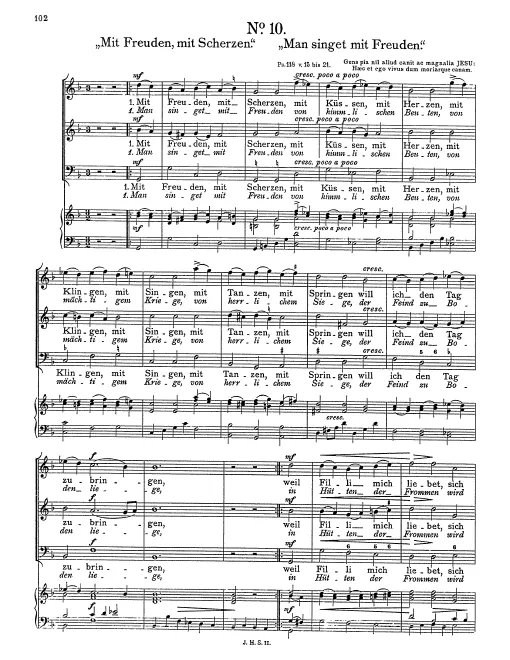 First page of Mit Freuden, mit Scherzen