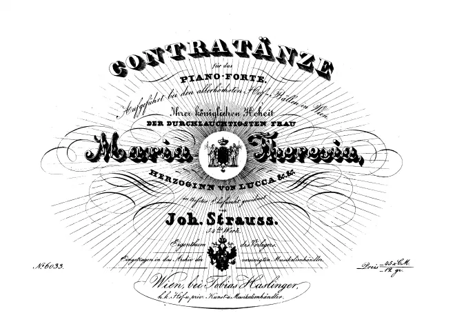 First page of Contratänze