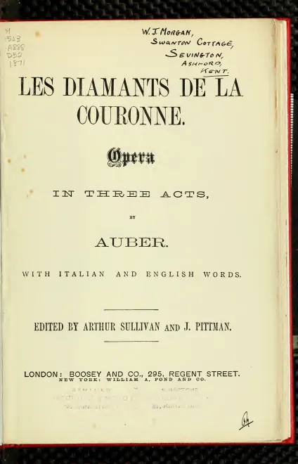 First page of Les diamants de la couronne