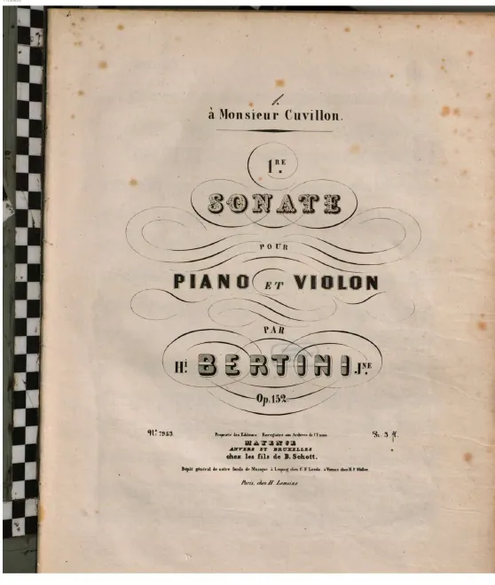 First page of Violin Sonata No.1