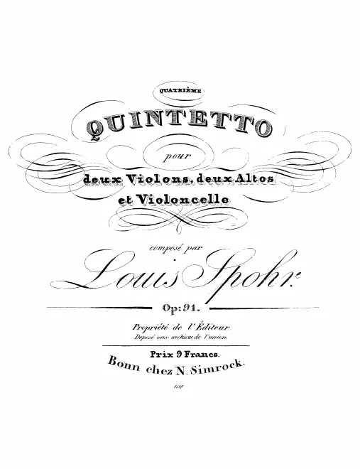 First page of String Quintet No.4