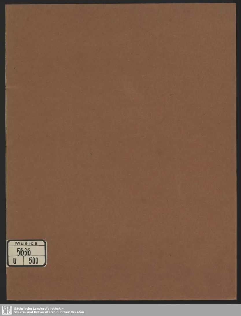 First page of 6 Fugues on B.A.C.H. for organ or pedal-flugel