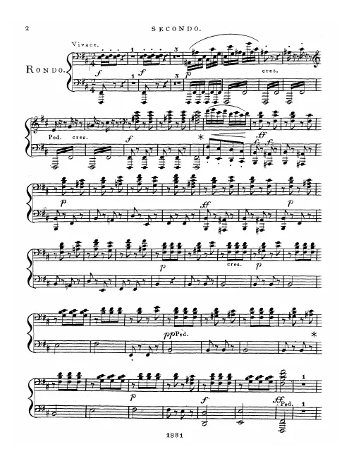 First page of Concerto No.3 for Piano and Orchestra in B minor