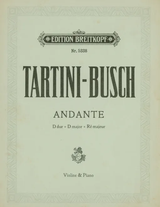 First page of Violin Sonata in D major, B.D11