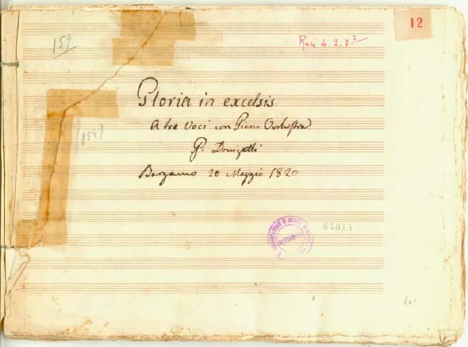 First page of Gloria in excelsis