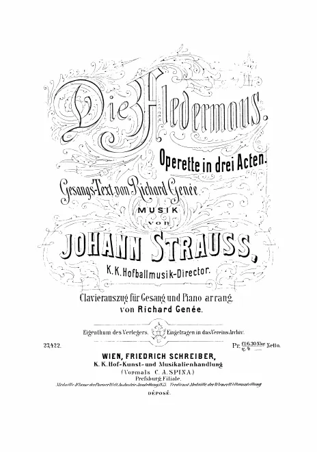First page of Die Fledermaus