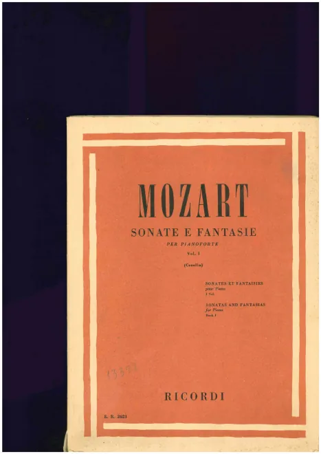 First page of Sonate e fantasie