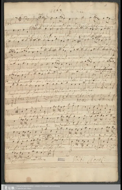 First page of Sehet an die Exempel der Alten