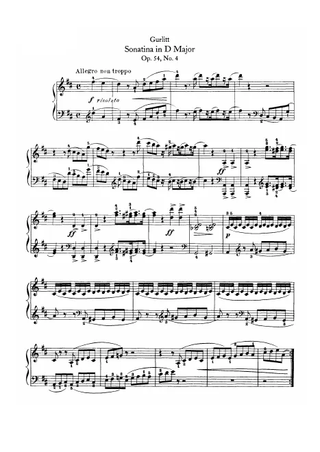 First page of 6 Sonatinas for Piano