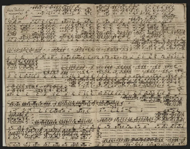 First page of Jesu dulcis memoria