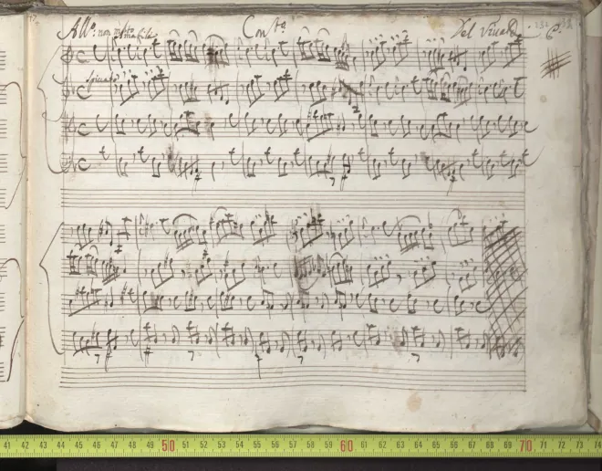 First page of Concerto for Strings in D minor