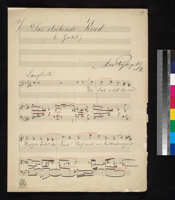 First page of 4 Lieder