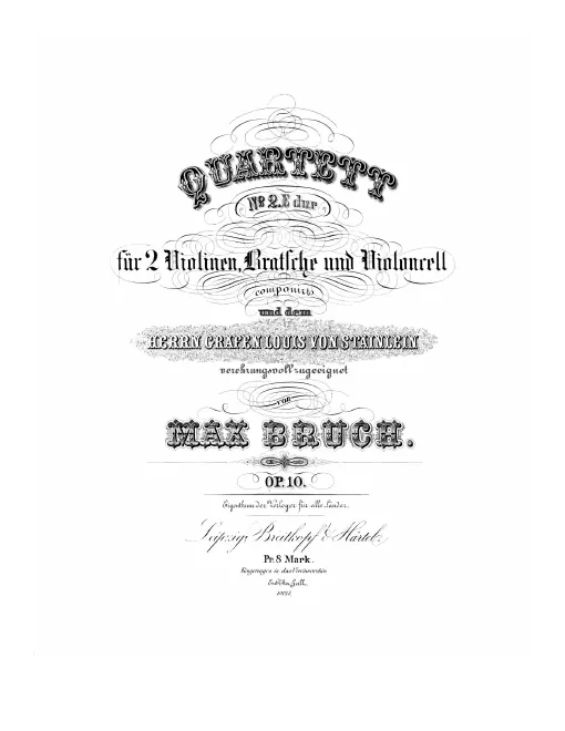 First page of String Quartet No.2