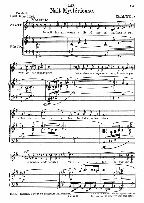 First page of Nuit mystérieuse