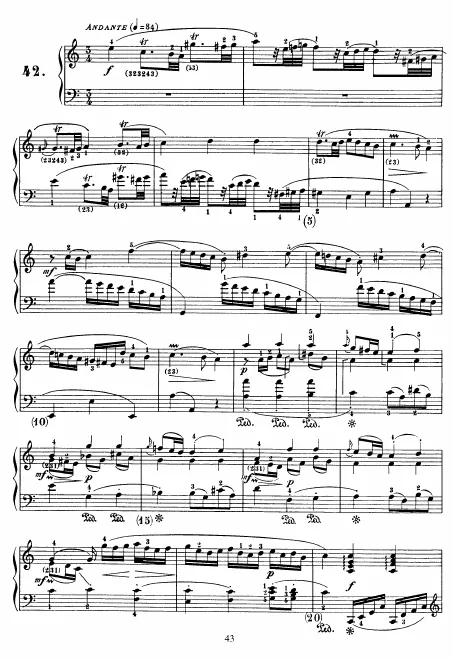 First page of Keyboard Sonata in A minor