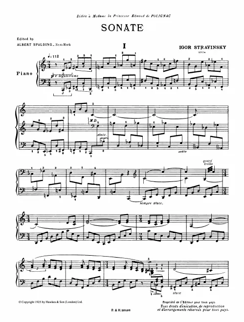 First page of Piano Sonata