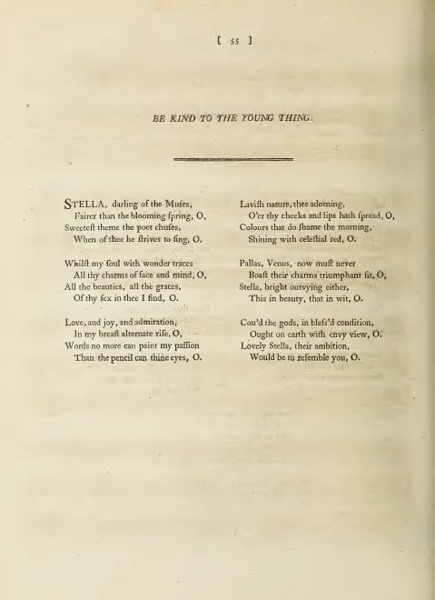 First page of Be kind to the Young thing