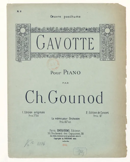 First page of Gavotte