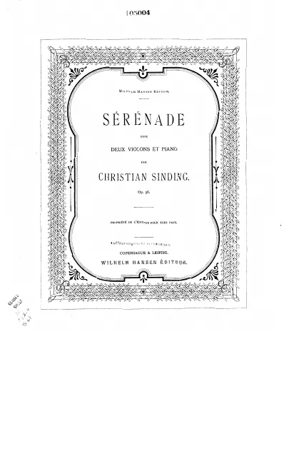 First page of Serenade No. 1