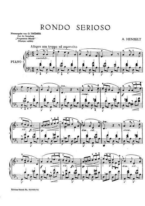 First page of Rondo Serioso