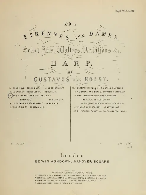 First page of Étrennes aux Dames