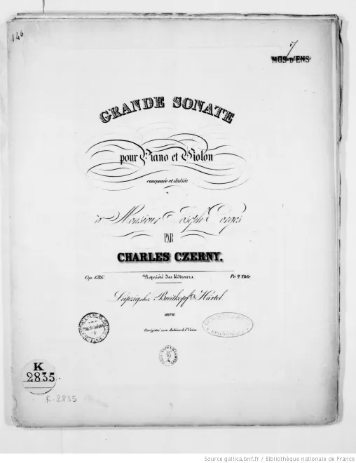 First page of Grande Sonate