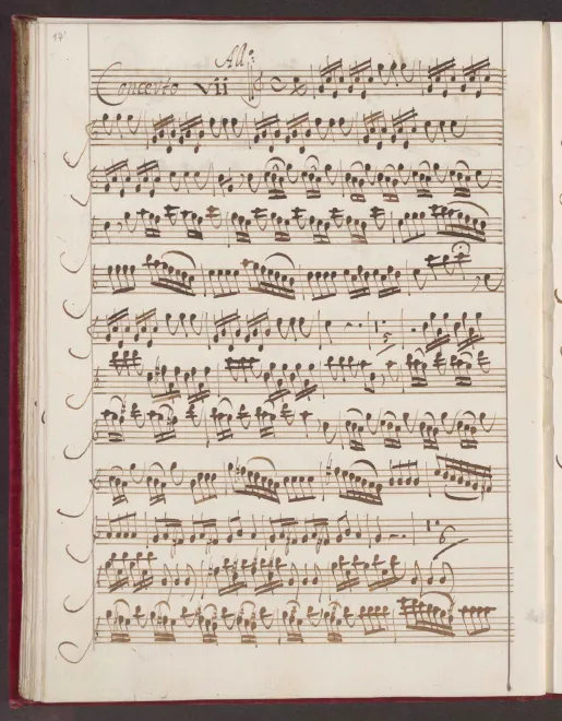 First page of Violin Concerto in C major