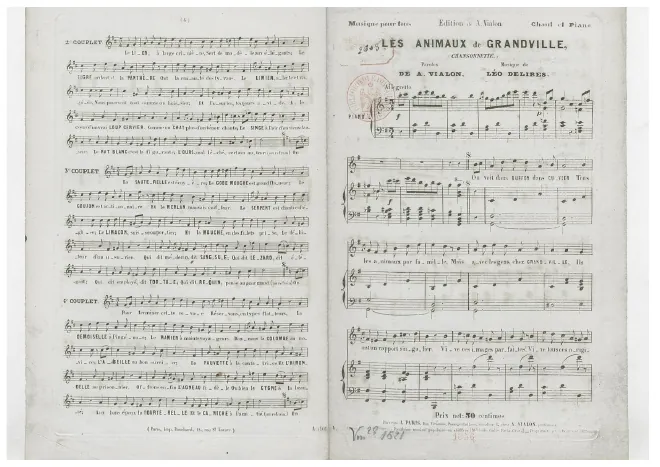First page of Les animaux de Grandville