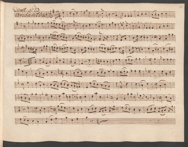 First page of Baryton Trio in G major