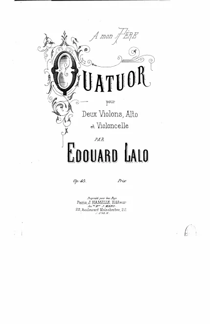 First page of String Quartet