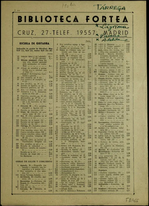 First page of Pavana