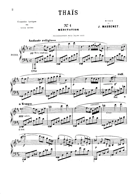 First page of Thaïs