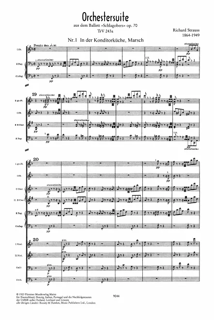 First page of Schlagobers Suite
