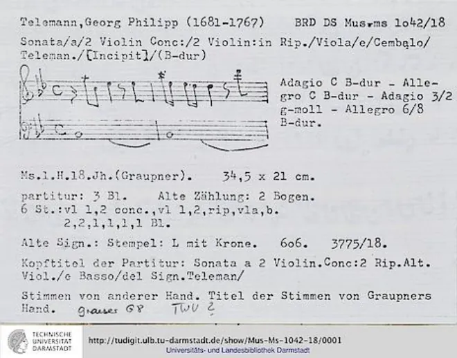 First page of Concerto for 2 Violins