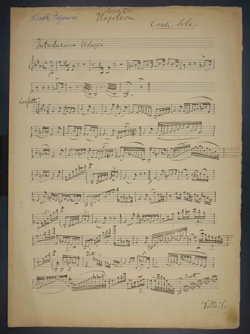 First page of Sonata Napoleone