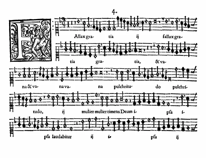 First page of Fallax gratia et vana [est] pulchritudo