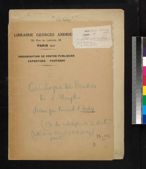 First page of Au galop