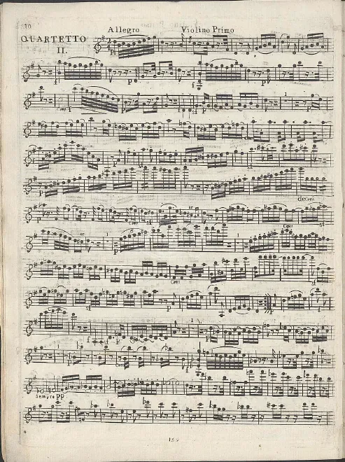 First page of String Quartet No.2 in G major