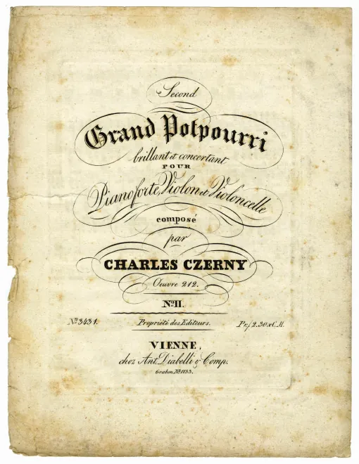 First page of 6 Grands Potpourris brillants et concertants
