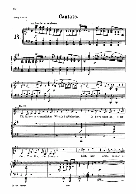 First page of Die ihr des unermeßlichen Weltalls