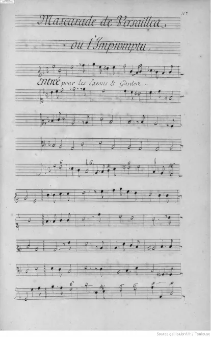 First page of L'Impromptu de Versailles