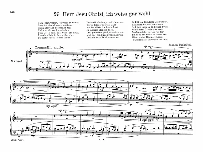 First page of Herr Jesu Christ, ich weiß gar wohl