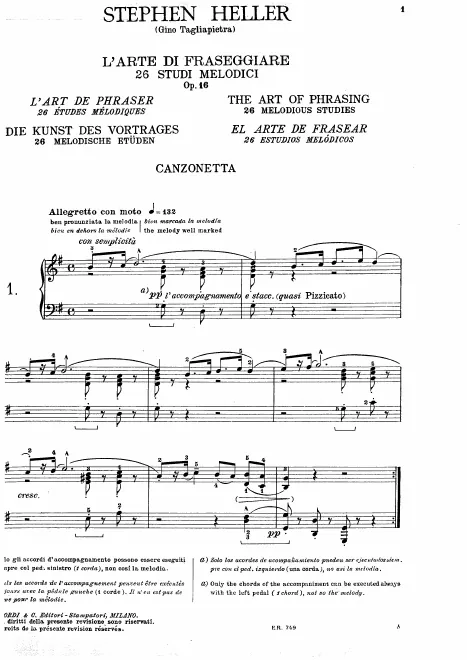 First page of L'art de phraser